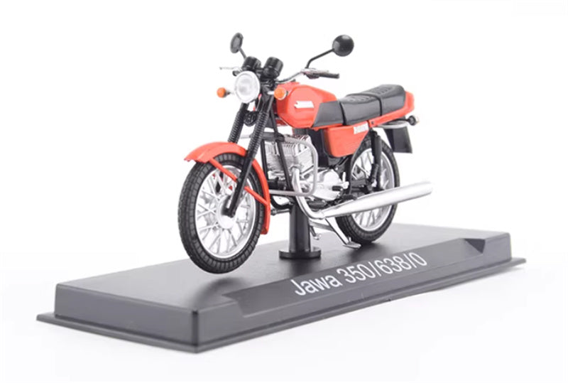 Modimio Soviet large motorcycle JAWA-638 Czech Red motorcycle Pre-built Airliner Model Display view1