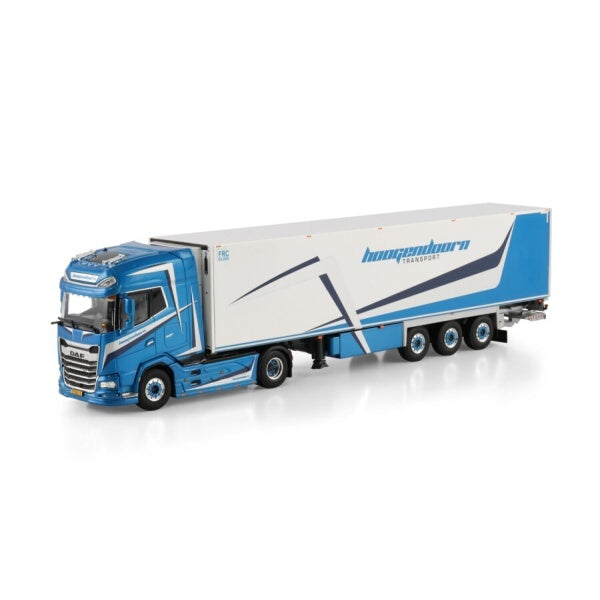 1:50 DAF ANDRE HOOGENDOORN XG + 4X2 REEFER TRAILER 3 AXLE WSI   Diecast Model