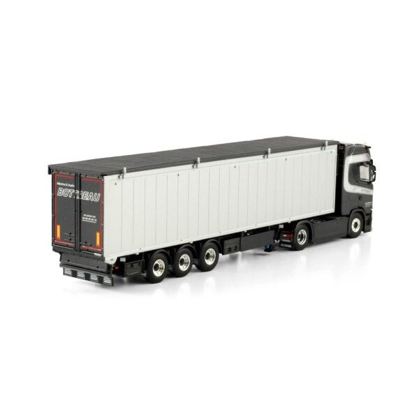 1:50 SCANIA BOTTREAU S CS20H 4X2 TRAILER 3 AXLE WSI Black Diecast Model