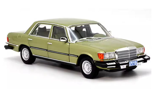 NOREV Mercedes Benz 450SEL W116US-Version 1979 light green 1:18 Car Pre-built Model view1