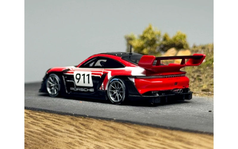 1:64 Porsche 911 992 GT3 R Rennsport  Red White Black HKM #911 Limited Edition 999PCS ONLY DIECAST Model