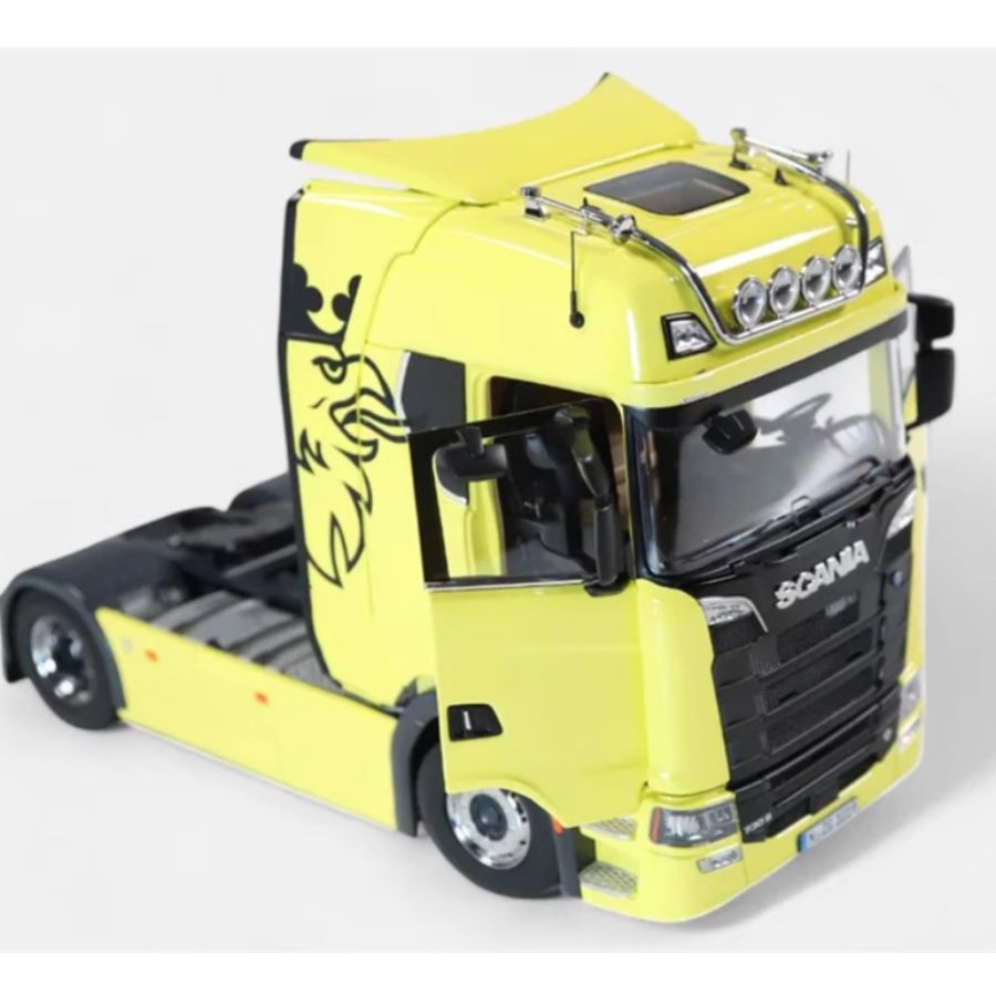 NZG Scania V8 730S 4x2 tractor yellow 1:18 DIECAST Truck Lorry