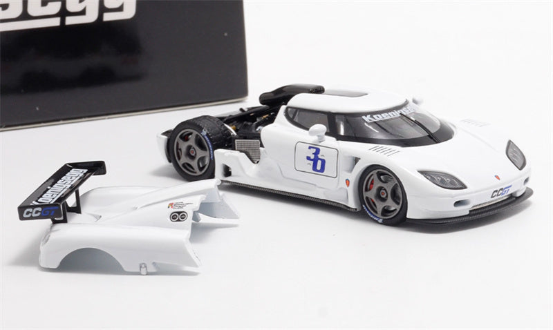 Autobots Models Koenigsegg CCGT white 1:64 Car Pre-built Model view1