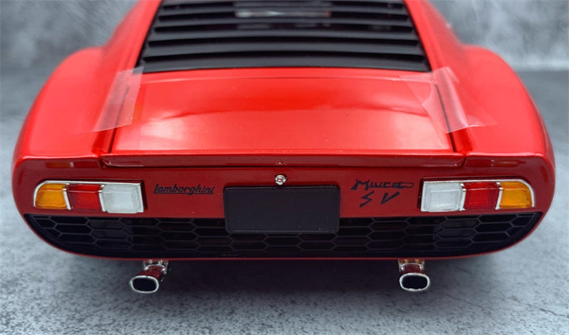 Kyosho Lamborghini Miura SV Red Golden Wheel 1:18 Car Pre-built Model view7