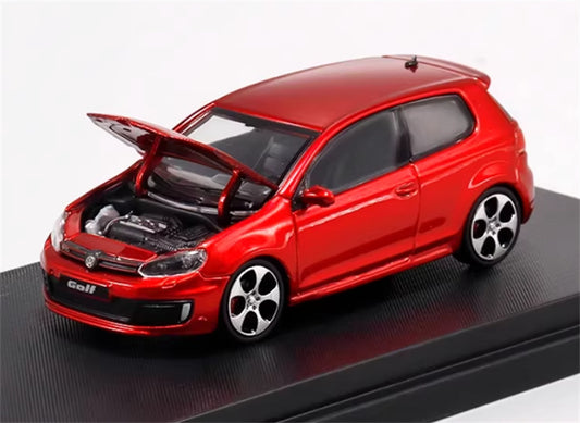 Max well Volkswagen Golf GTI 6th generation Red regular version 1:64 Car Pre-built Airliner Model Display view1