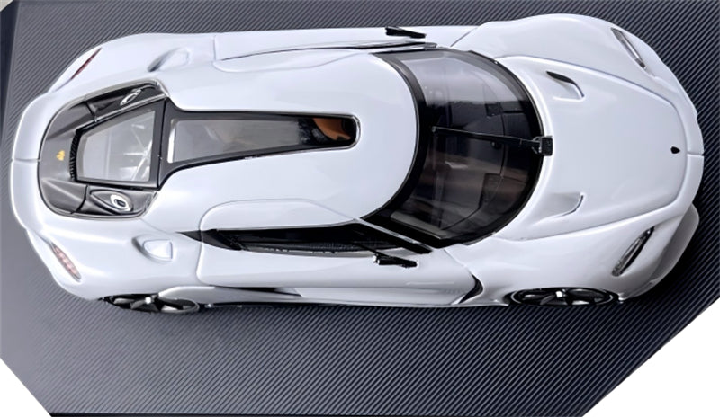 HKM Premium & BriScalemicro Koenigsegg Gemera Grey White Limited Edition 299PCS ONLY 1:64 Car Pre-built Model view2