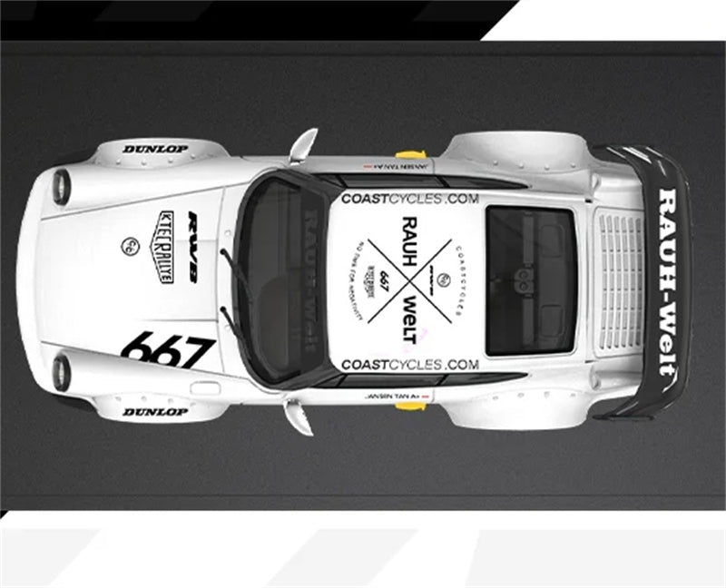 1:64 Porsche 911 RWB964 #667 White #667 BSC DIECAST Limited Edition 499pcs ONLY Model