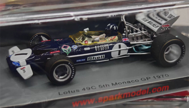 spark Lotus 49C #1 5th Monaco GP 1970 GRAHAM HILL 1:43 Car Pre-built Model view1