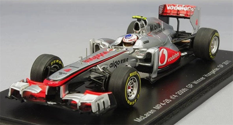 Spark McLaren MP4-26 #4 200th Winner Hungarian GP 2011 Jenson Button 1:43 Model view1