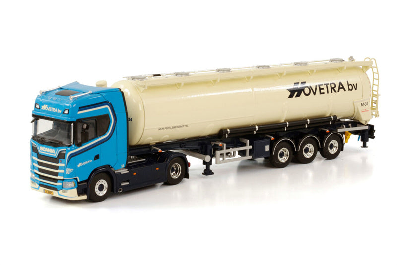 WSI SCANIA S HIGHLINE CS20H 4X2 BULK TRAILER / TIPPER - 3 AXLE HOVETRA 1:50 Truck Pre-built Model