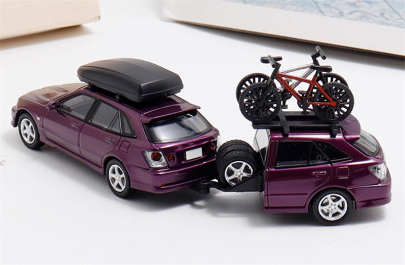 Mortal TOYOTA ALTEZZA GITA IS200 Exhibition HEC Limited Purple - Set Limited Edition 1:64 Car Pre-built Model view2