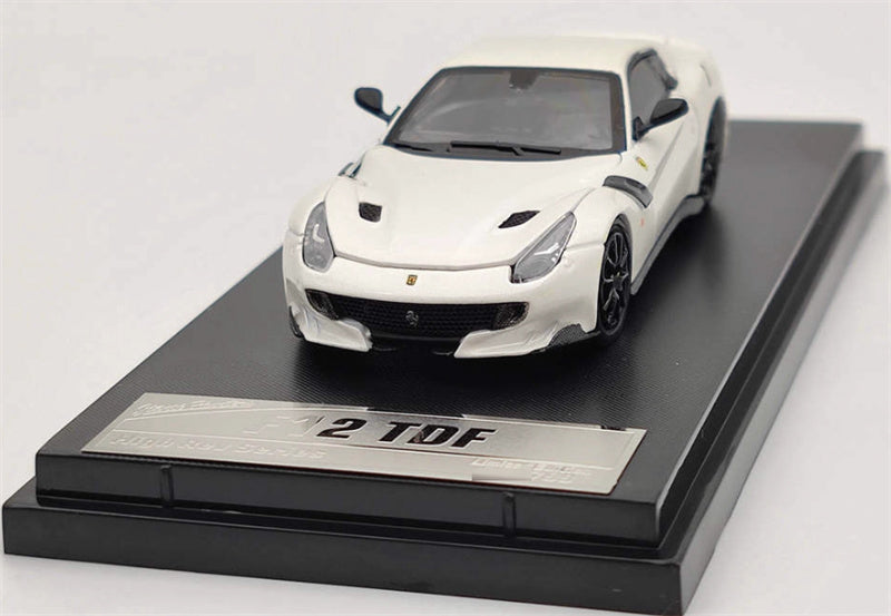 Stance Hunters Ferrari F12 TDF Supercar Limited Edition 799PCS ONLY white 1:64 Car Pre-built Model view7