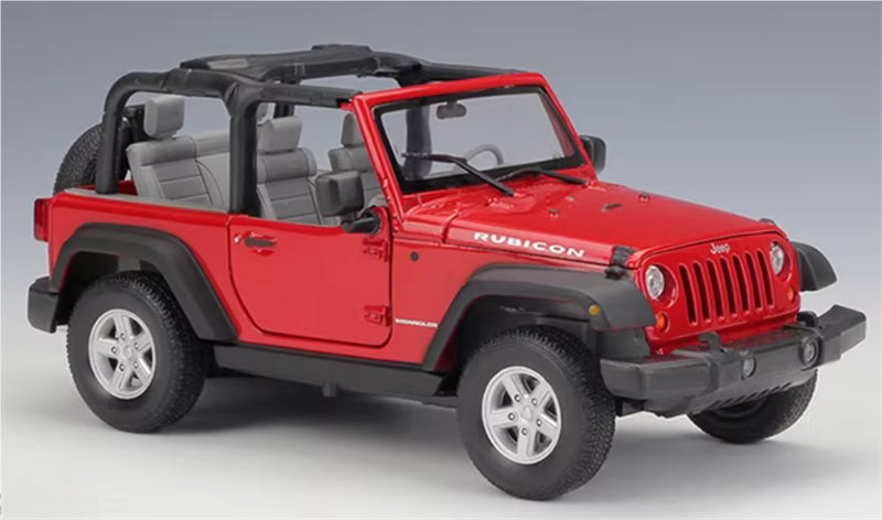 1:24 Jeep Wrangler 2007 Convertible 2007 Red  WELLY  DIECAST Car Model