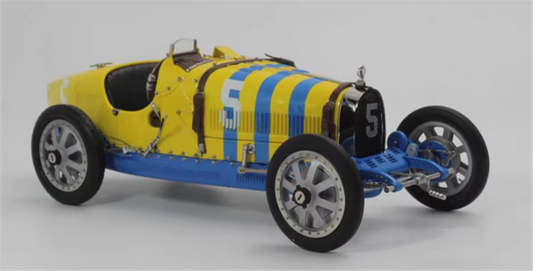 CMC Bugatti Type 35 #5 Yellow blue 1/18car Pre-a Model