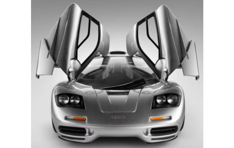 1:18 McLaren F1 XP5 LCD Silver Diecast Model view6