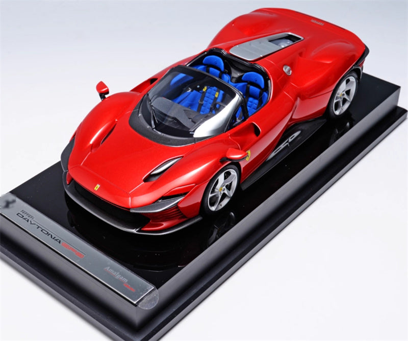 1:18 Ferrari daytona sp3 red Amalgam convertible Resin Car Model view7