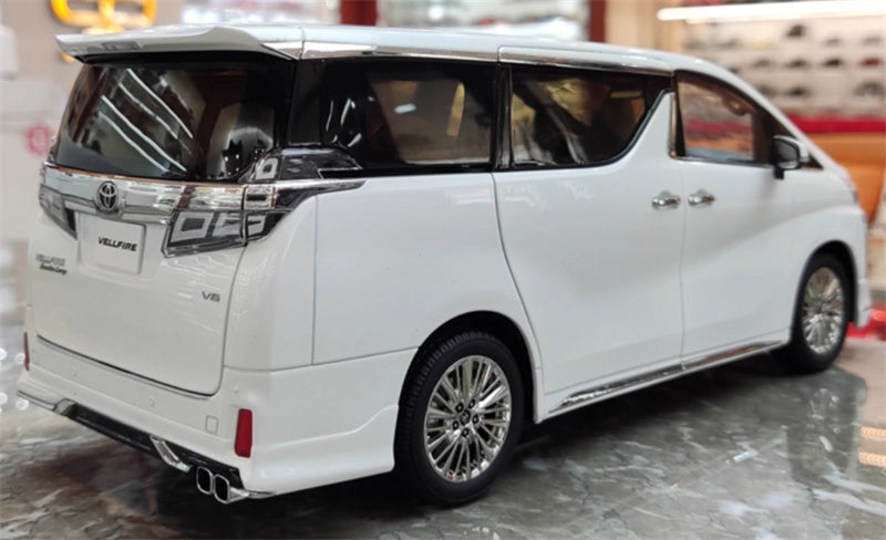 KengFai Toyota Vellfire MPV Business Vehicle white left hand drive 1:18 Car Pre-built Model view5