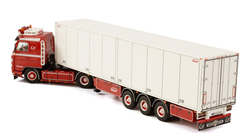 WSI  SCANIA 3 SERIES STREAMLINE 4X2 REEFER TRAILER - 3 AXLE Hartmann Transporte 1:50 Truck Pre-built Model