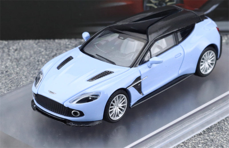 KING MODEL Aston Martin Vanquish Zagato Shooting Brake 2018 Blue Limited Edition 999PCS ONLY 1:64 Car Pre-built Model view1