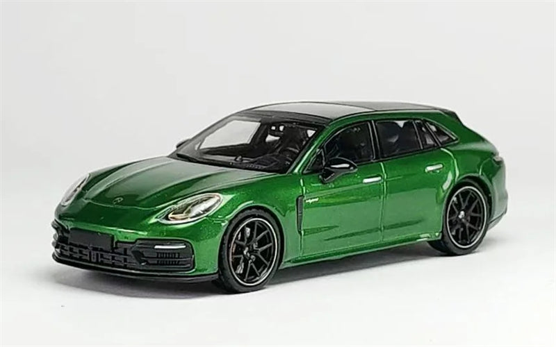 1:64 Porsche Panamera Travel version Limited Edition 599pcs ONLY  Scarab Green Rhino Model DIECAST Model