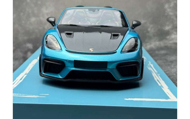 1:18 Porsche 718 Spyder RS Ipanema Blue MINICHAMPS Convertible Limited 300 pcs DIECAST Car Model