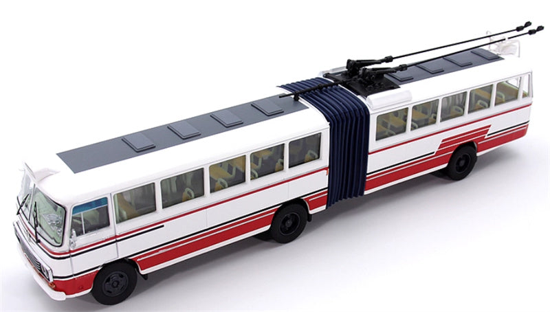 AUTO-GLIMPSE Shanghai Bus SK561G articulated trolley bus red 1:64 Bus Pre-built Model view6