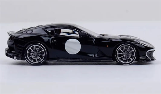 TOC Ferrari FE812C Coupe Sports NERO B/B 1:64 Car Pre-built Model