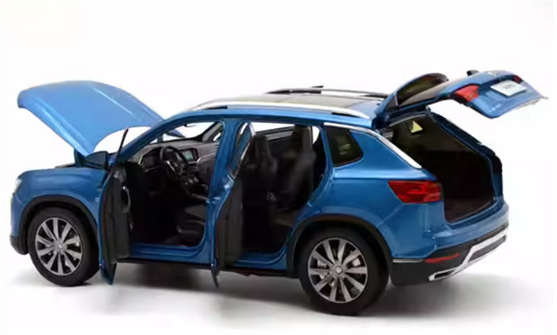 FAW Volkswagen VW TAYRON SUV blue 1:18 Car Pre-built Model view7