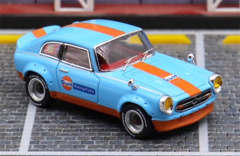 Mortal Honda S800 Limited Edition 299PCS ONLY Gulf Painting 1:64 Car Pre-built Model view8