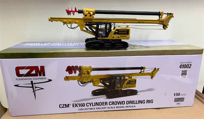 CATERPILLAR CZM  EK160 Cylinder Crowd Drilling Rig 1:50 Truck Pre-assembled Model Display