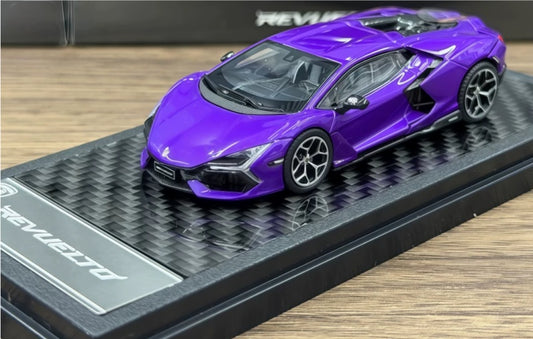 1:64 Lamborghini Revuelto LCD Purple Diecast Model view1
