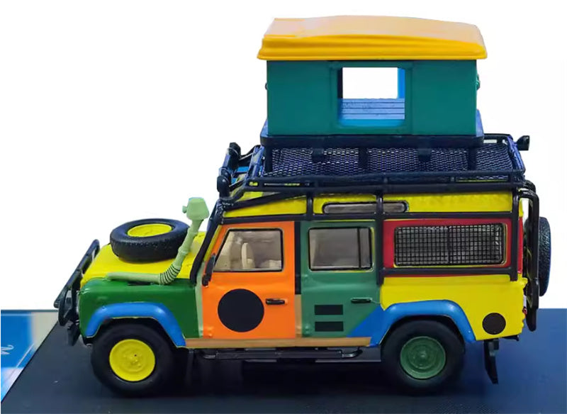 Master Land Rover Defender 110 Colorful Tent Accessories Edition 1:64 Car Pre-built Airliner Model Display view4