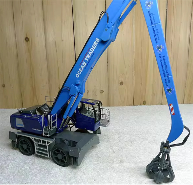 NZG  Liebherr  LH 80 M grab excavator  Ocean Traders blue 1:50 Truck Pre-assembled Model Display