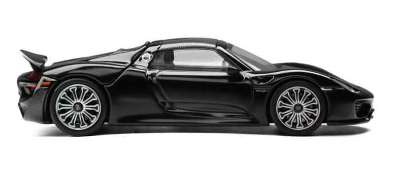 1:64 Porsche 918 Spyder Black Trends Hobby DIECAST Civil Car Model