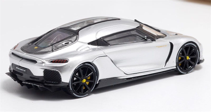 BriScalemicro Koenigsegg Gemera Silver Limited Edition 299PCS ONLY 1:64 Car Pre-built Model view4