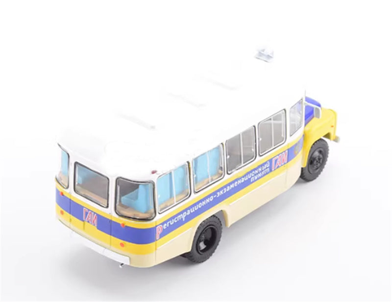 Modimio Russian Highway Inspection Service Kavz-685 Enforcement Minibus 1:43 Bus Pre-built Airliner Model Display view5