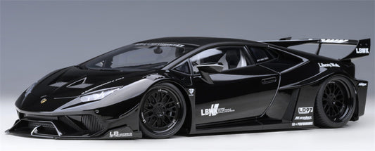 AUTOART Lamborghini HURACAN GT supercar black LBWK AirREX Liberty Walk AK-produce LB PERFORMANCE 1:18 Car Pre-built Model view1