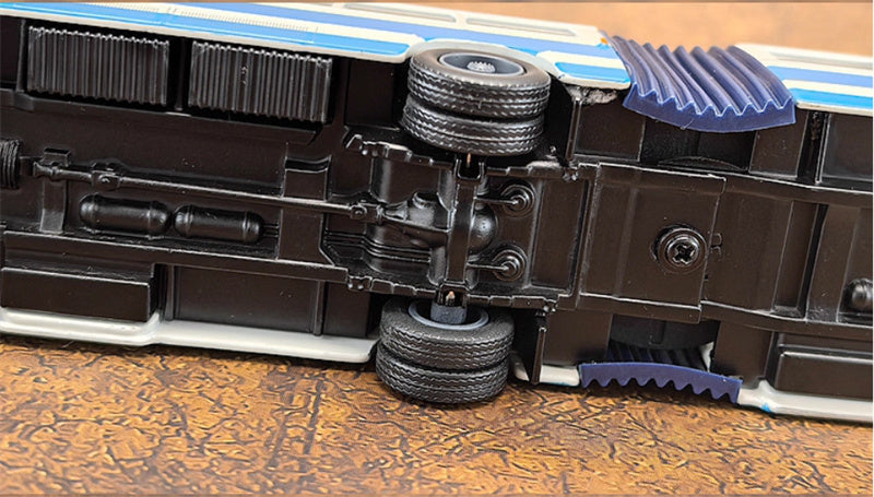 AUTO-GLIMPSE Shanghai Bus SK561 articulated trolley bus sky blue 1:64 Bus Pre-built Model view3
