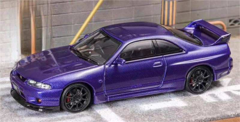 Focal Horizon Nissan Skyline GT-R R33 All Carbon Purple 1:64 Car Pre-built Model view1
