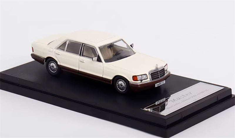 Master Mercedes Benz 560SEL W126 Metallic beige regular version 1:64 Car Pre-built Airliner Model Display view1