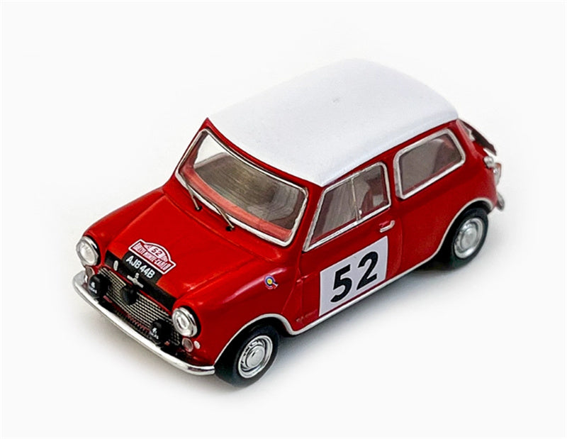 GCD Morris Cooper S Rallye Monte-Carlo 1965 Champion Car # 52 Red Right-hand drive 1:64 Car Pre-built Model view3