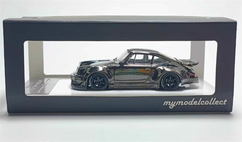 mymodelcollect Porsche RWB 930 Electroplating gray Limited Edition 999PCS ONLY 1:64 Car Pre-built Model view7