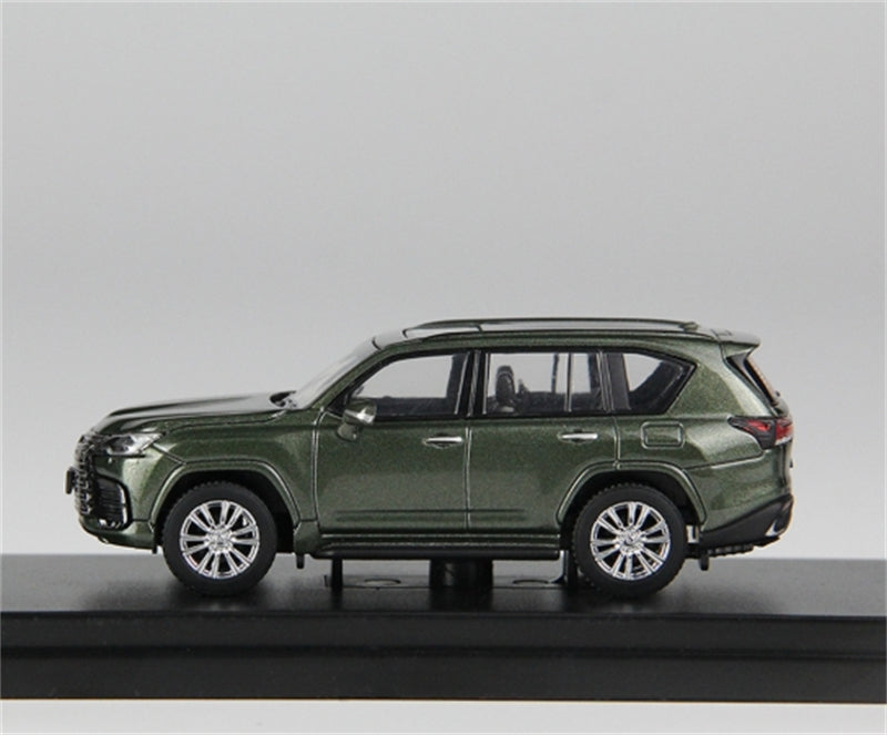 LCD-MODELS Toyota Lexus LX600 SUV Nori Green 1:64 car Pre-built Model view4