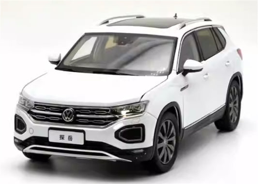 FAW Volkswagen VW TAYRON SUV white 1:18 Car Pre-built Model view1
