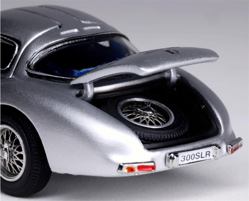 YS Model Mercedes Benz 300 SLR (W196S) Supercar Silver - Blue Inside Limited Edition 99PCS ONLY 1:64 Car Pre-built Model view8