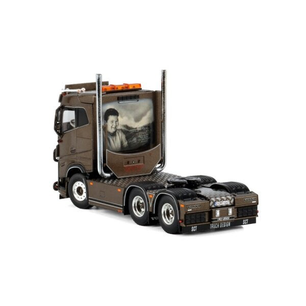 1:50 VOLVO GVT TRANSPORT BRUGGE FH5 6X2 WSI  Brown DIECAST Model