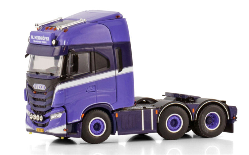 WSI IVECO S-WAY AS HIGH 6X2 TWIN STEER W. Neidhofer Transport 1:50 Truck Pre-built Model