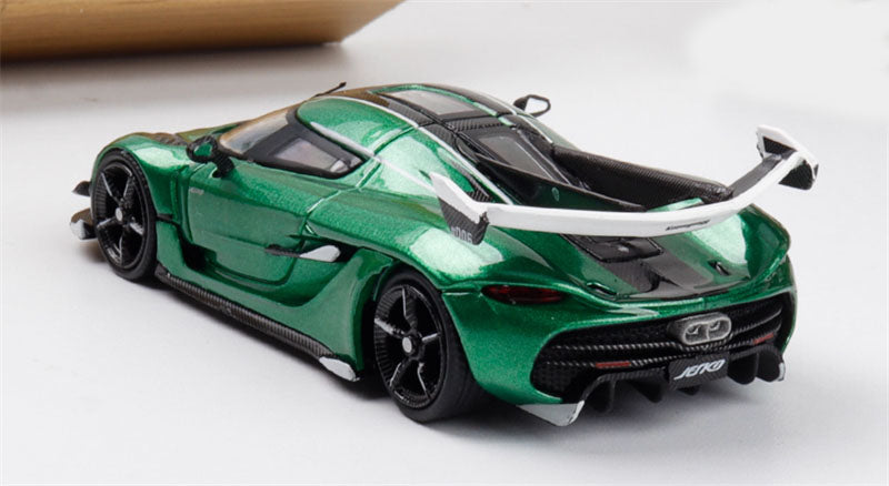 HKM Premium & BriScalemicro Koenigsegg Jesko Green Limited Edition 500PCS ONLY 1:64 Car Pre-built Model view4