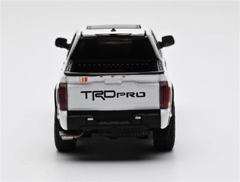 GCD Toyota Tundra TRD PRO pickup left-hand drive White 1:64 Car Pre-built Model view5