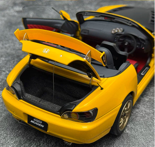 1:18 Honda S2000 MUGEN  Indy Yellow Pearl MOTORHELIX Limited Edition 399PCS ONLY DIECAST Model